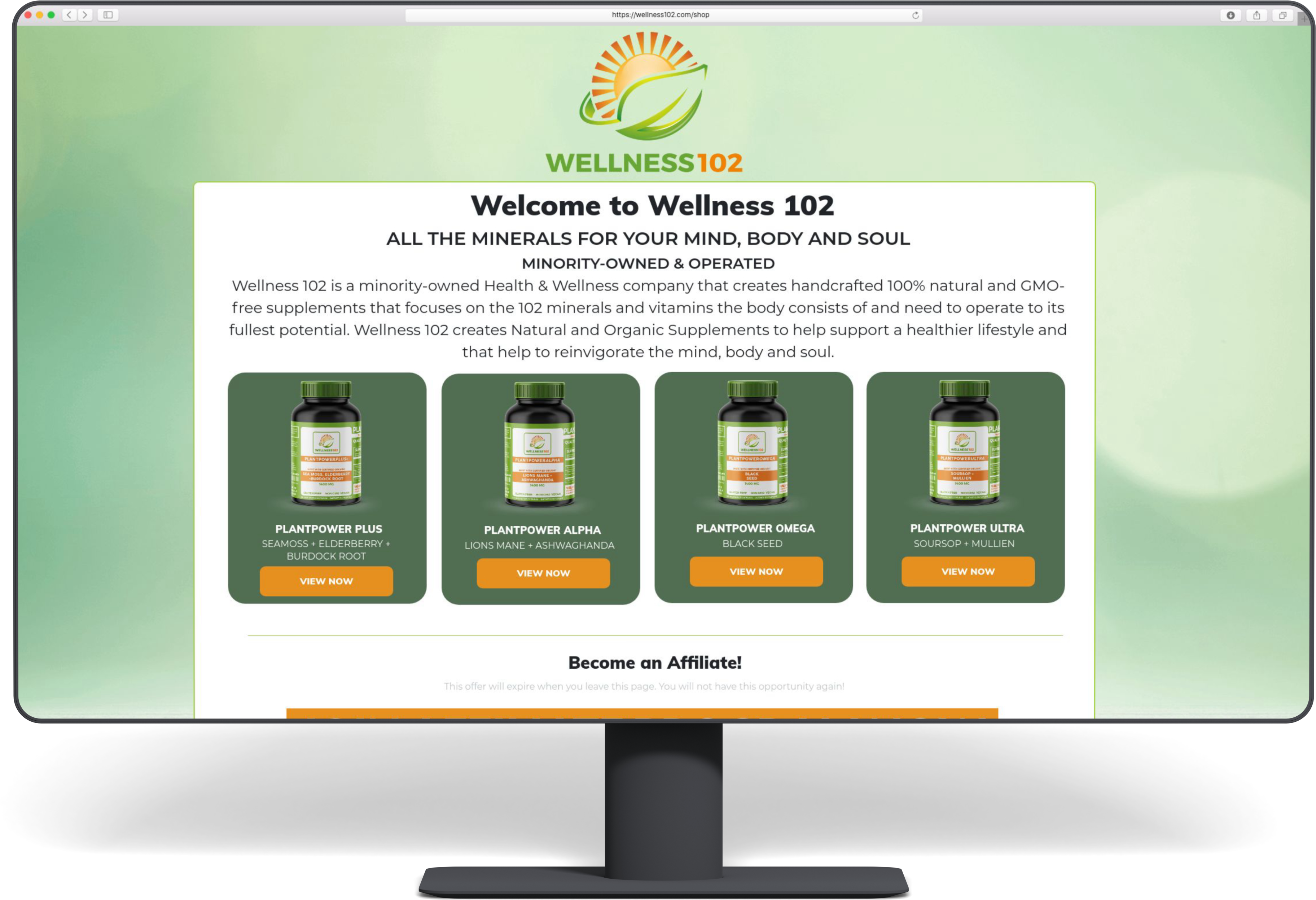 Wellness 102 Website